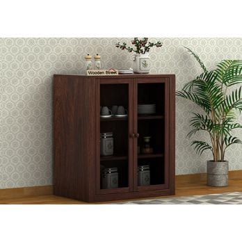 Leven Kitchen Cabinet (Walnut Finish) (With images) | Latest .