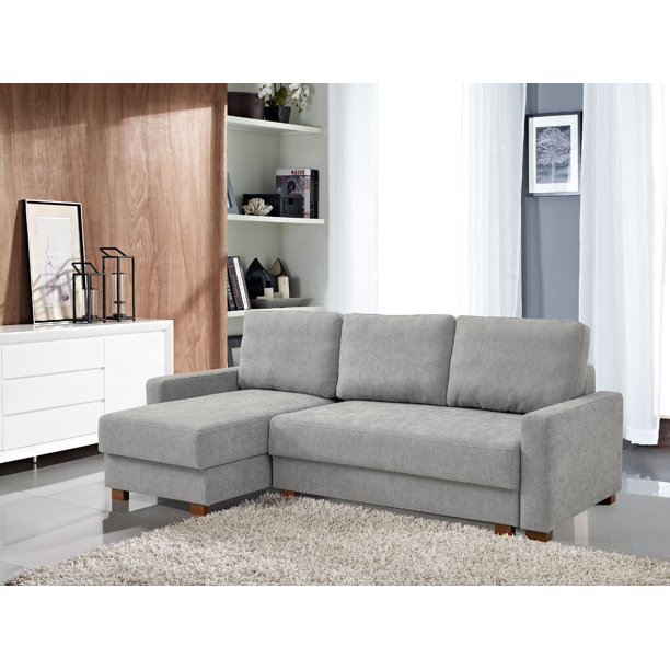 Lucas Serta® 3-Seat Functional Sectional Sofa w/ Storage, Light .