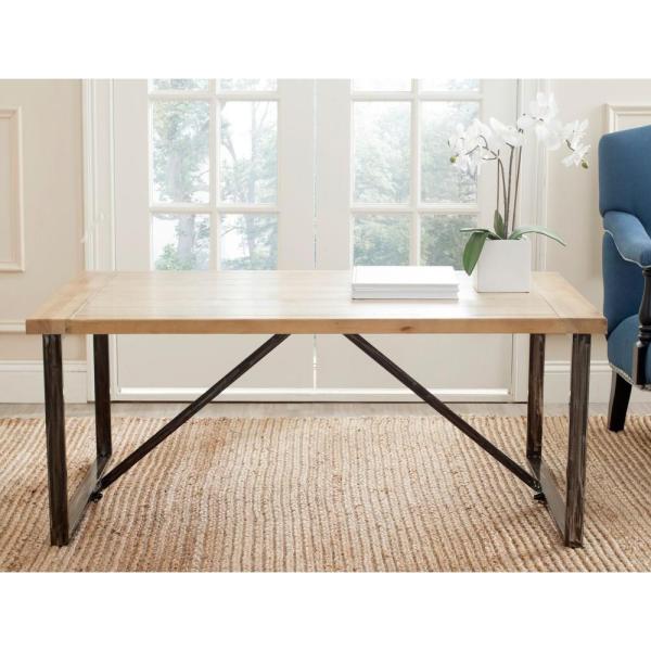 Safavieh Chase Light Oak Stain Coffee Table AMH4129A - The Home Dep