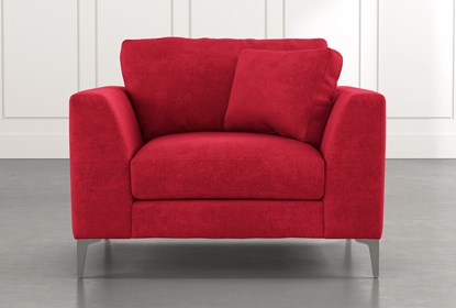 Loft Red Arm Chair | Living Spac