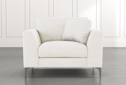 Loft White Arm Chair | Living Spac