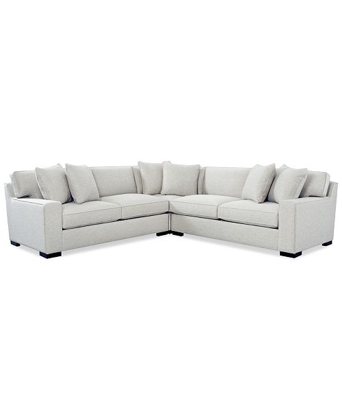 Furniture Bangor 3-Pc.Sectional Sofa, Created for Macy's & Reviews .