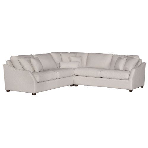 Magnolia Home Furniture Linen 3 Piece Sectional Sofa - Homestead .