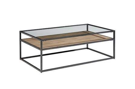 Magnolia Home Iron Trestle Coffee Table By Joanna Gaines - Brown .