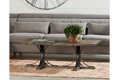 Magnolia Home Iron Trestle Coffee Table By Joanna Gaines | Living .