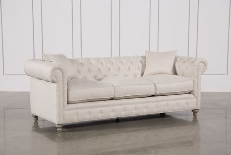Mansfield 96 Inch Beige Linen Sofa | Linen sofa, Fabric sofa .