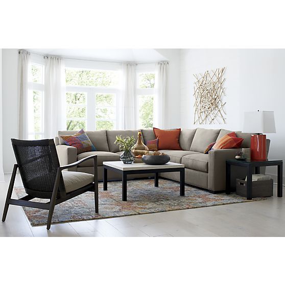 Axis II 3-Piece Sectional Sofa + Reviews | Crate and Barrel | 3 .