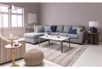 Mcdade Ash 2 Piece Sectional With Left Arm Facing Armless Chaise .