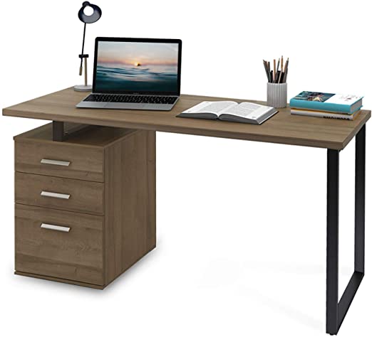 Amazon.com: DEVAISE Modern Computer Desk, 55.1" Office Desk with .
