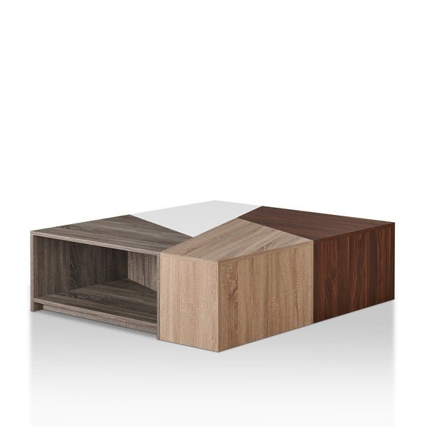 Shop Furniture of America Deron Contemporary Oak Modular Coffee .