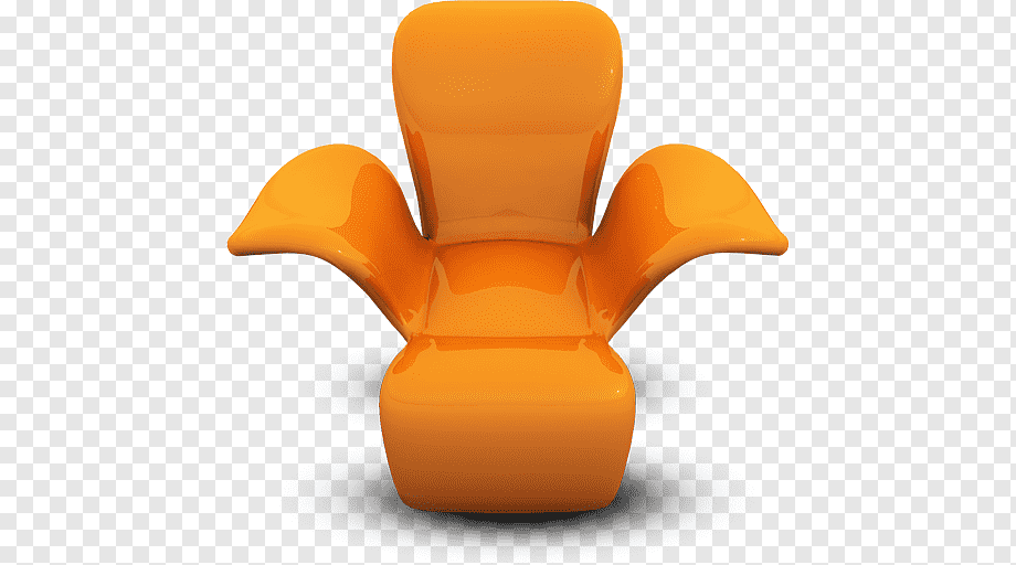 Orange sofa chair illustration, orange table chair, Orange Seat .