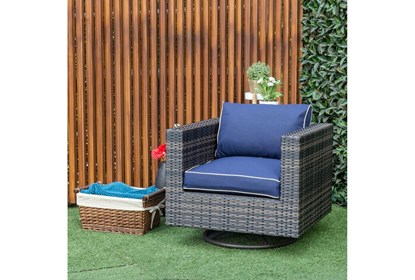 Dina Outdoor Swivel Chair | Living Spac