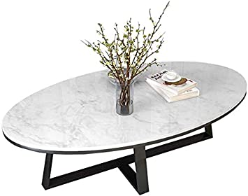 Amazon.com: SUNBAOBAO Dining Table, Furniture, Oval Marble Coffee .