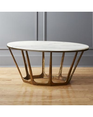Special Prices on Parker Oval Marble Coffee Table by C