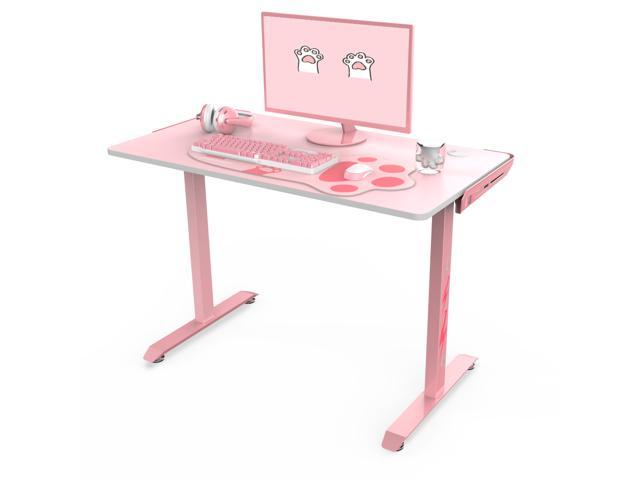 Eureka Ergonomic I1-S Pink Gaming Desk 43.3" Small Home Office .