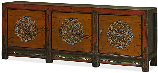 Amazon.com - China Furniture Online Elm Wood Cabinet, Vintage .