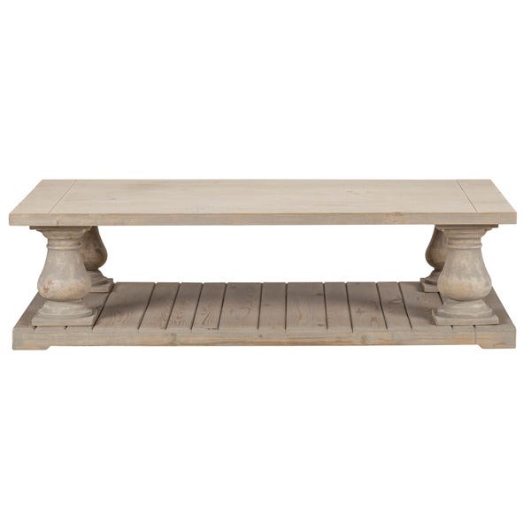 Shop Wilson Antique White Reclaimed Pine Coffee Table by Kosas .