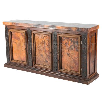 Three Panel Copper Sideboard | Western furniture, Metal sideboard .