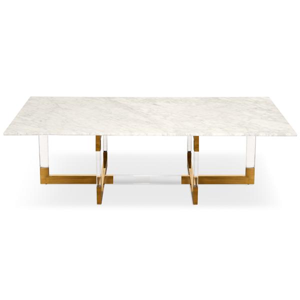 Modern Brass, Wood, Glass Coffee Tables - ModSh
