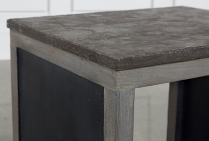 Recycled Pine Stone Side Table | Living Spac