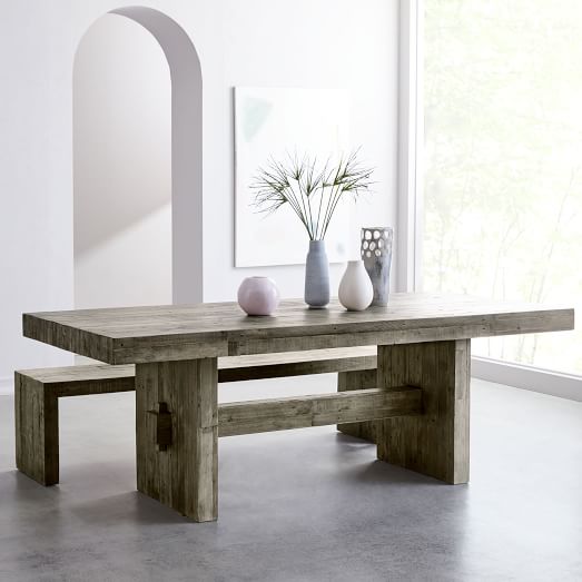 Emmerson® Reclaimed Wood Dining Table - Stone Gr