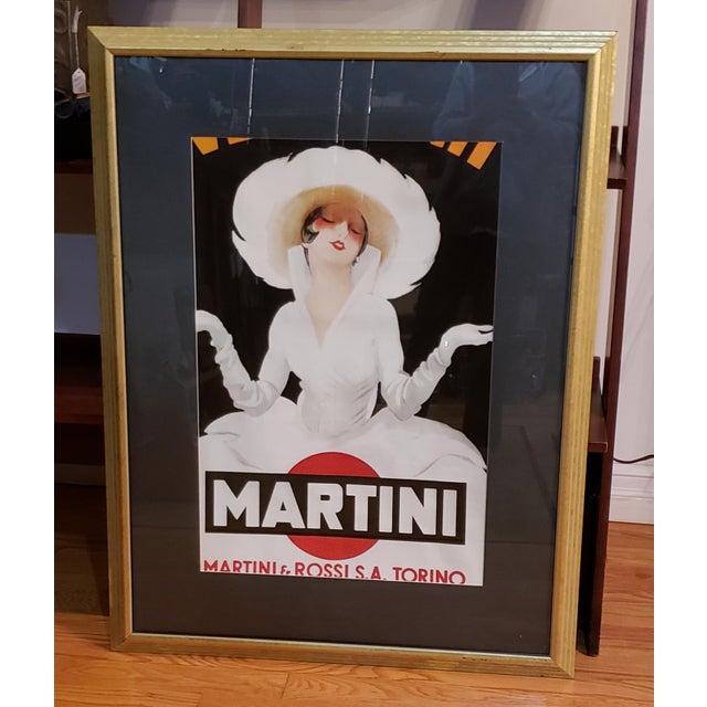 43 X 33...Very Large Framed Martini & Rossi Poster | Chairi