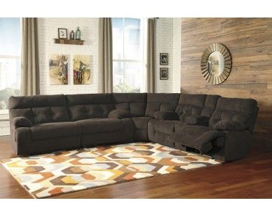 3 Piece Recliner Sectional - Chocolate - Sam Levitz Furniture .