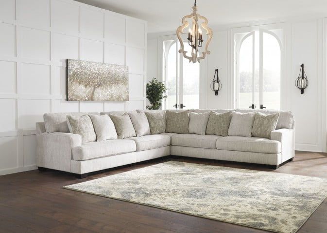 Rawcliffe Parchment Large LAF Sectional in 2020 | Furniture, 3 .