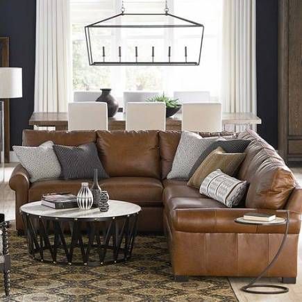 51 ideas farmhouse living room brown couch sectional sofas in 2020 .
