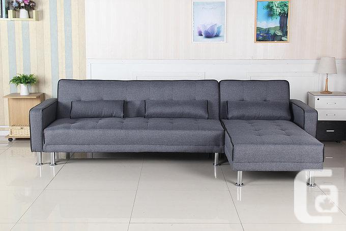 BRAND NEW SECTIONAL SOFA BED WITH MULTI-POSITIONS-FREE DELIVERY .