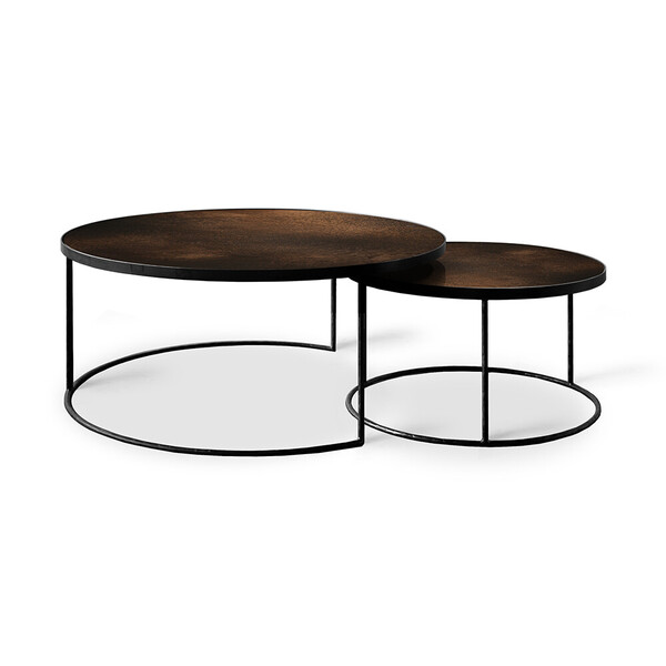 Bronze Copper Nesting coffee table set | Bron