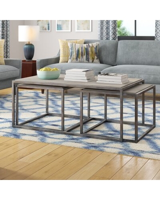 Sales for Antonio 3 Piece Nested Coffee Table S