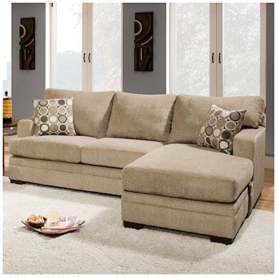 Simmons® Columbia Stone Sofa With Reversible Chaise at Big Lots .