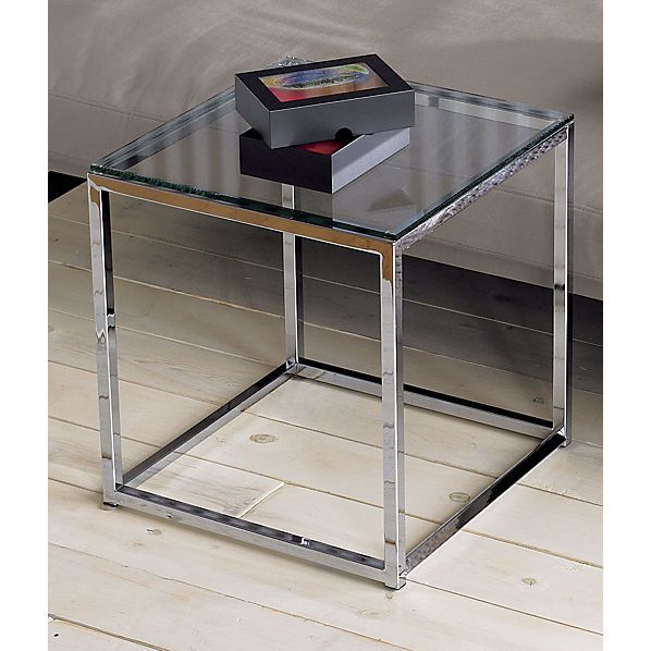 $149.00 smart glass top side table Dimensions: 17.75"Wx17.75"Dx19 .