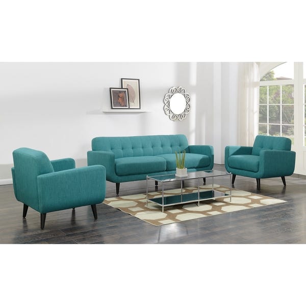 Shop Picket House Furnishings Hailey Sofa & Chair Set in Teal .
