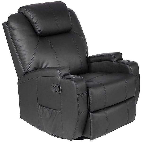 Shop Costway Electric Massage Recliner Sofa Chair Heated 360 .