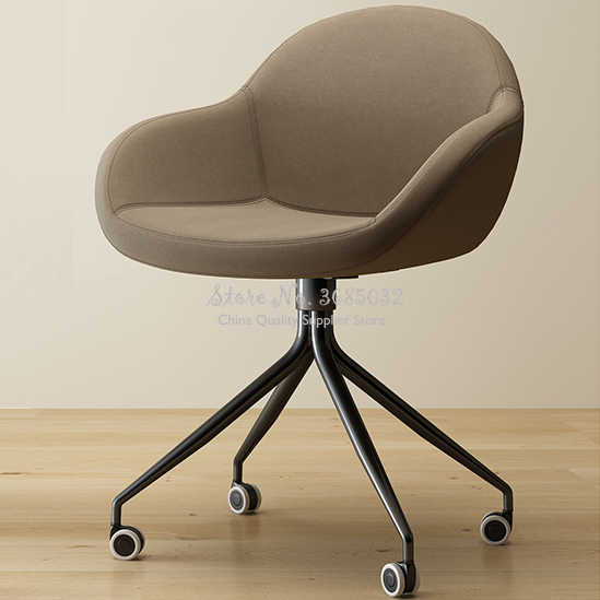 Steel Leg Office Chairs with Wheels Home Living Room Comfortable .