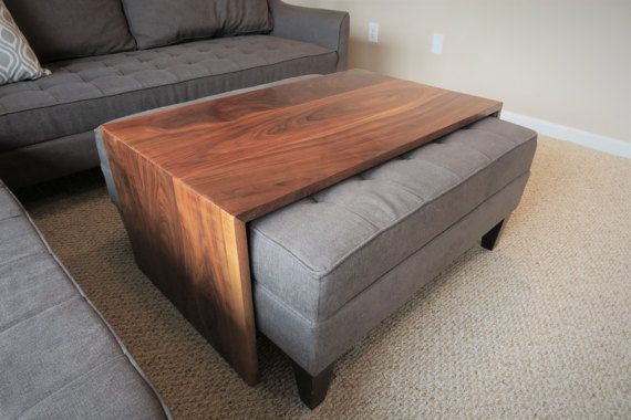 This handcrafted waterfall design coffee table is designed to fit .
