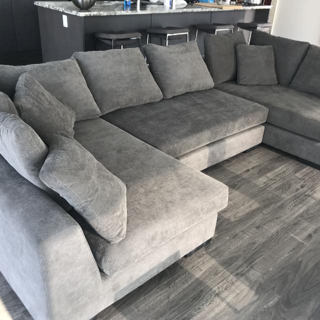 Find more Structube Cooper Grey Modular Sectional Sofa for sale at .
