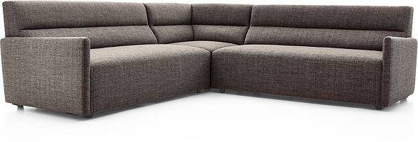 Sydney 3-piece Curved Sectional | Corner sectional sofa, Corner .