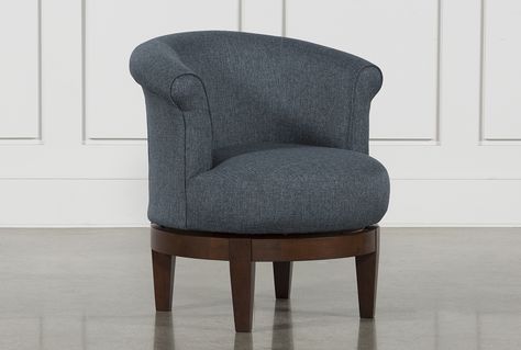 Theo II Accent Swivel Chair - Blue - $395 | Swivel chair .
