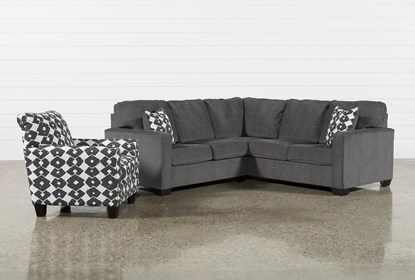 Turdur 2 Piece Left Arm Facing Sectional With Accent Chair .