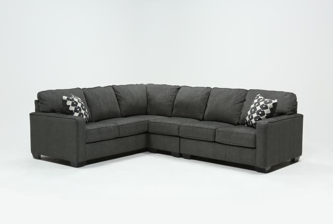 Ashley Turdur 3 Piece Sectional Sofa with Right Arm Facing .