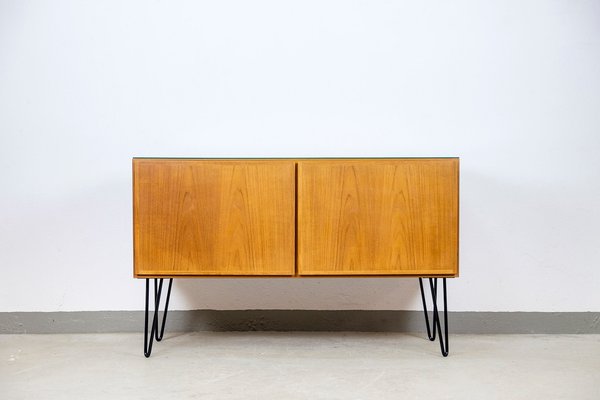 Danish Teak and Glass Sideboard from Omann Jun, 1970s for sale at .
