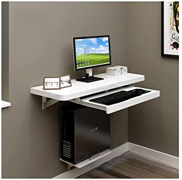 Amazon.com: MDBLYJ Laptop Table Small-Sized Wall-Mounted Computer .