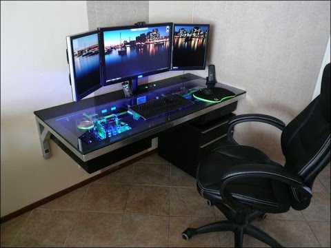 Wall Mounted Computer Desk - YouTu