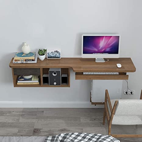 Amazon.com: AFEO-TV mount Wall-Mounted Computer Desk Wall Shelf .