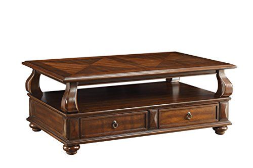 ACME Furniture 80010 Amado Coffee Table with 4 Drawers Walnut .