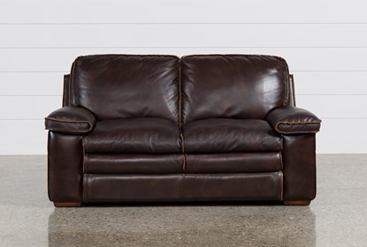 Walter Leather Loveseat | Living Spac