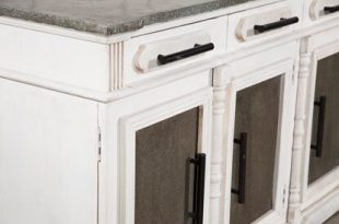 White Wash 3-Door/3-Drawer Sideboard | Living Spac